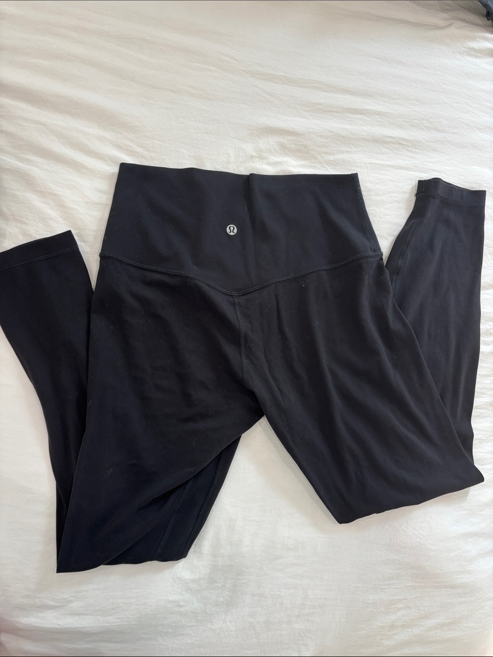 lululemon athletica Black High-Waist Workout Leggings